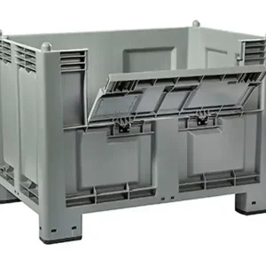 Pagamento Sicuro Cassa pallet Carvel 1200x800x850mm in polipropilene con 4 piedi e portellone, 600lt