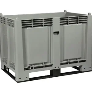 Compra Oggi Stesso Cassa pallet Carvel 1200x800x850mm in polipropilene con 4 traverse, 600lt