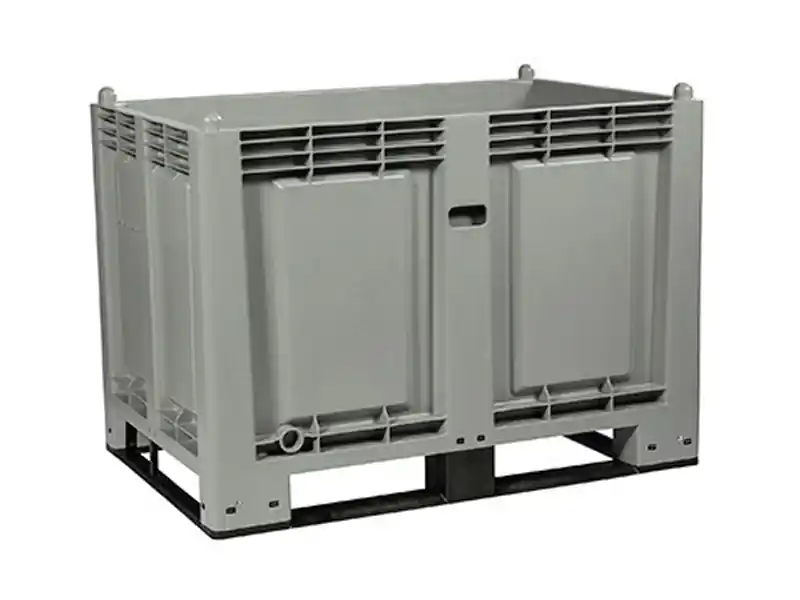 Compra Oggi Stesso Cassa pallet Carvel 1200x800x850mm in polipropilene con 4 traverse, 600lt