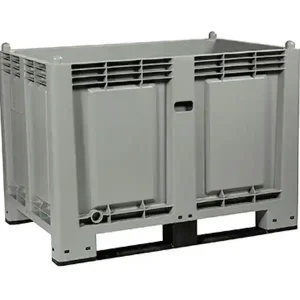 Cassa pallet Carvel 1200x800x850mm in polipropilene con 2 traverse, 600lt Più Venduto