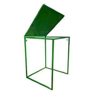 Contenitore porta Big Bag Carvel 1100x1100x1400mm in acciaio con coperchio Offerta Del Giorno