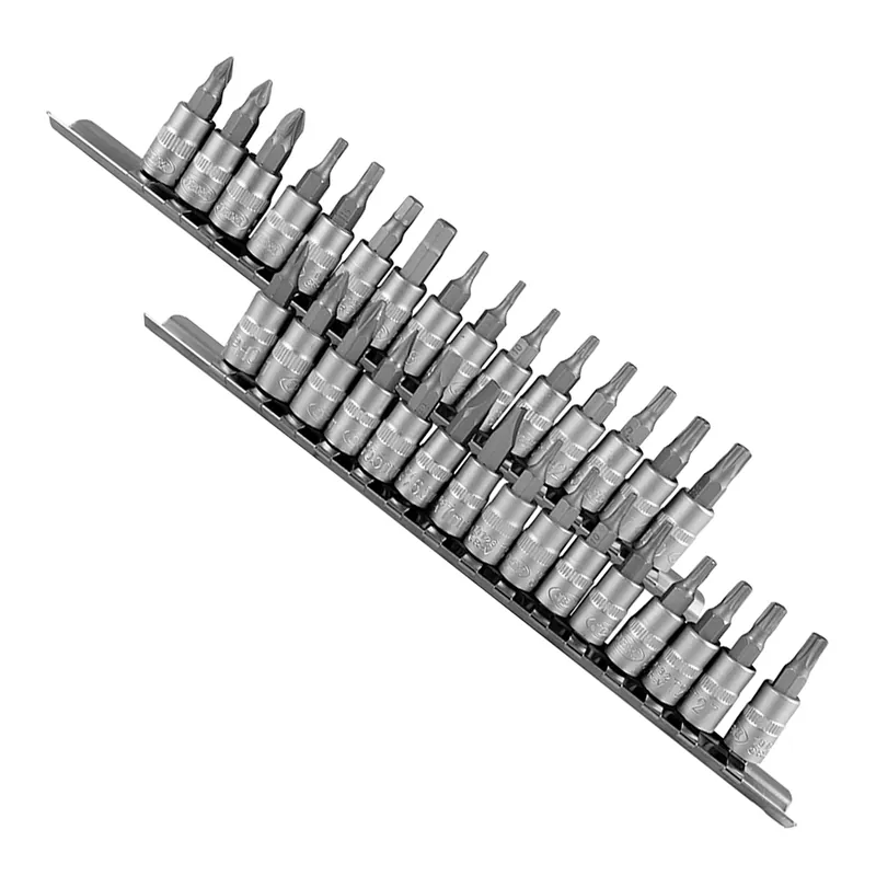 Chiavi a bussola - PH, PZ, SL, Imbus, Torx CrV 1/4" - 30 pezzi Compra Adesso