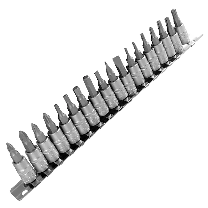 Ordina Subito Chiavi a bussola - PH, PZ, SL, Imbus, Torx CrV 1/4" - 18 pezzi