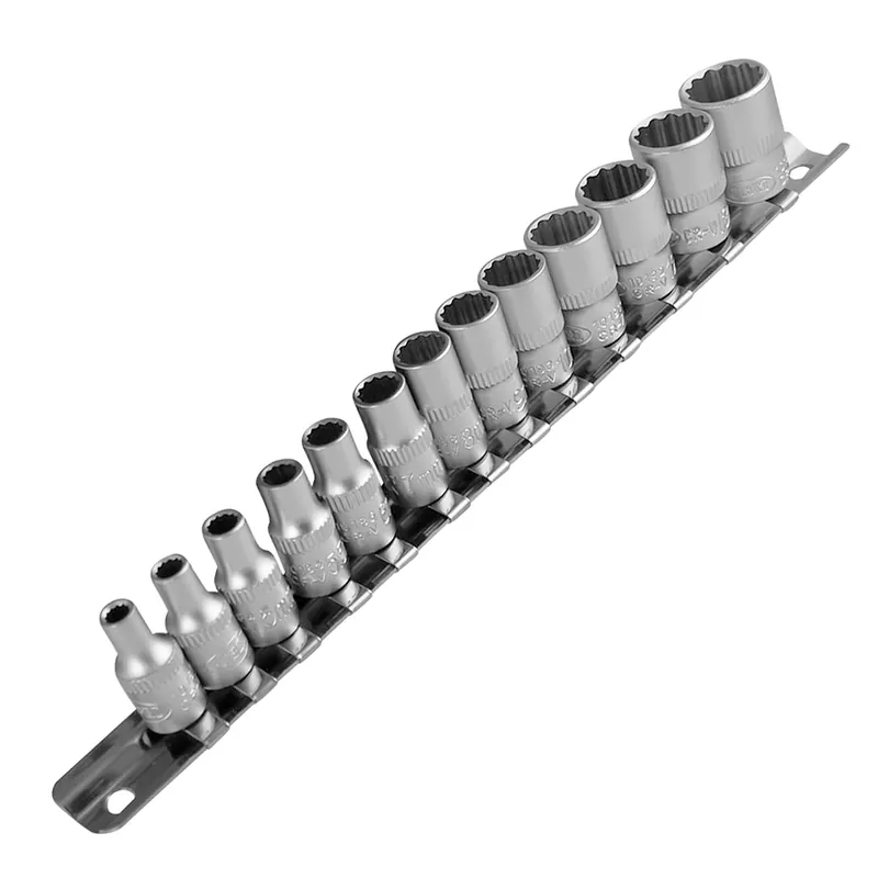 Set di bussole da 4 a 14 mm 1/4" poligonale CrV 13 pezzi JBM Ultima Occasione