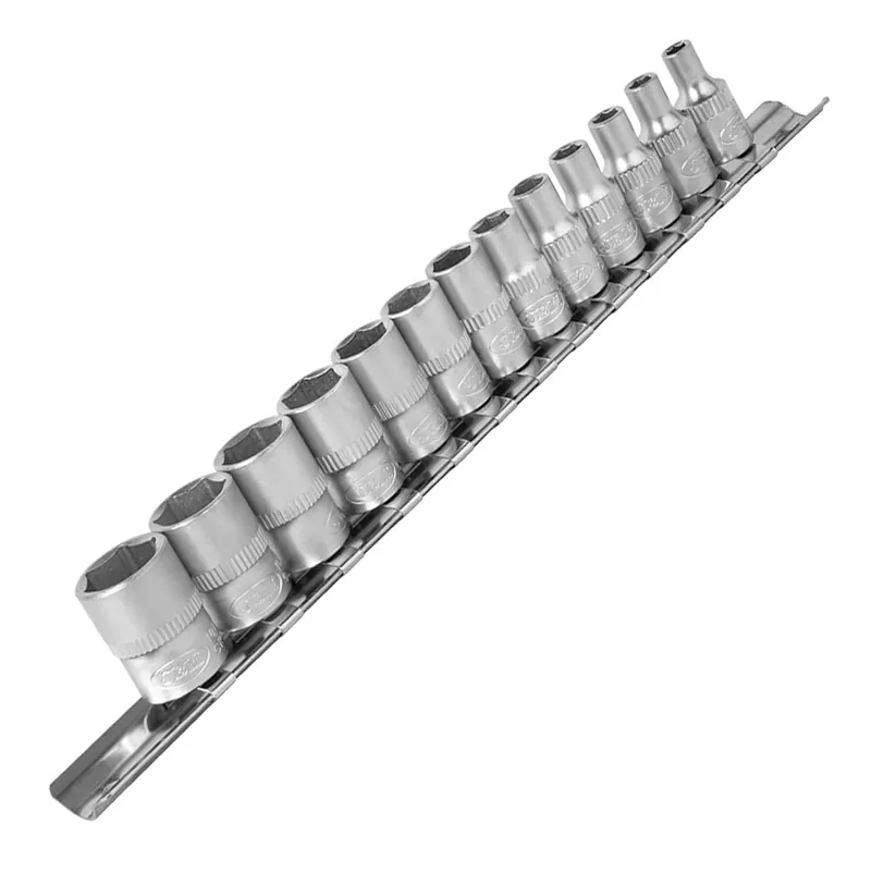 Saldi Set di bussole da 4 a 14 mm 1/4" esagonale CrV 13 pezzi JBM