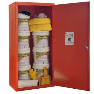 Di Tendenza Assorbente e neutralizzante per acido solforico Carvel Solfonet Green in armadietto, 70lt