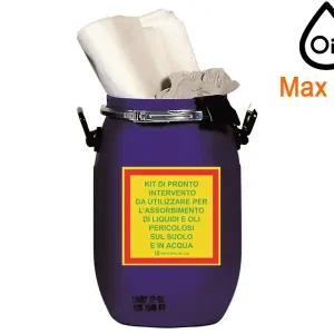 Saldi Kit assorbimento per oli e derivati petrolio Carvel in fusto, capacità 31lt