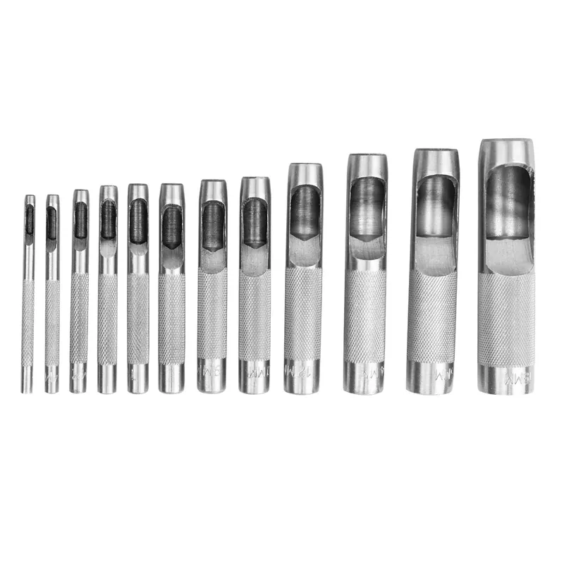 Economico Set di punzonatori da 3 a 19 mm - 12 pezzi JBM