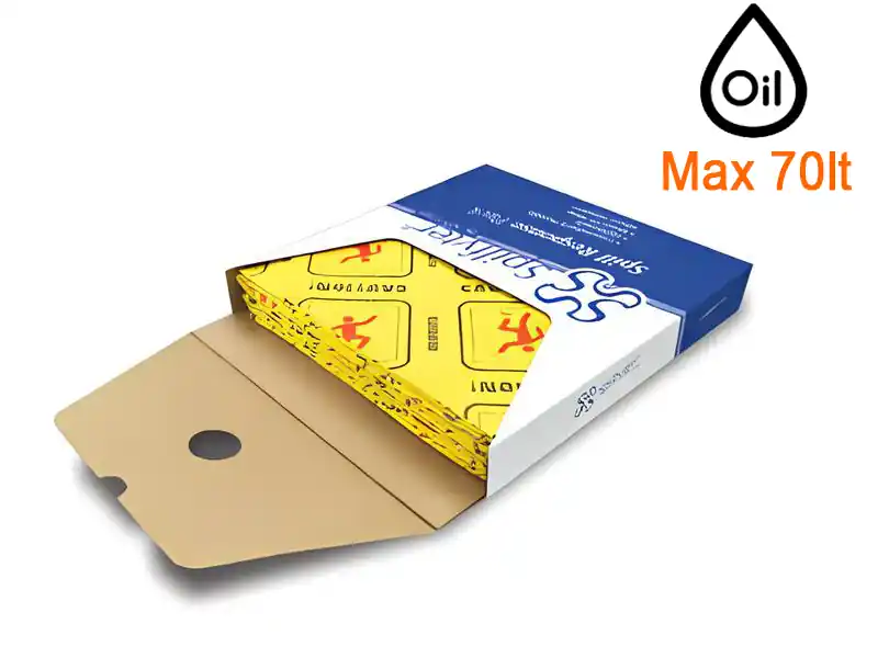 Ultima Occasione Panni assorbenti alta visibilità Carvel 41x46cm per sversamenti in dispenser appendibile (125pz)
