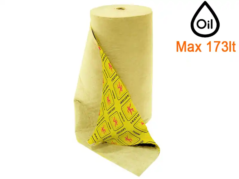 Compra Oggi Stesso Rotolo assorbente alta visibilità Carvel 81x4600cm forato e pre-tagliato per sversamenti, 173lt