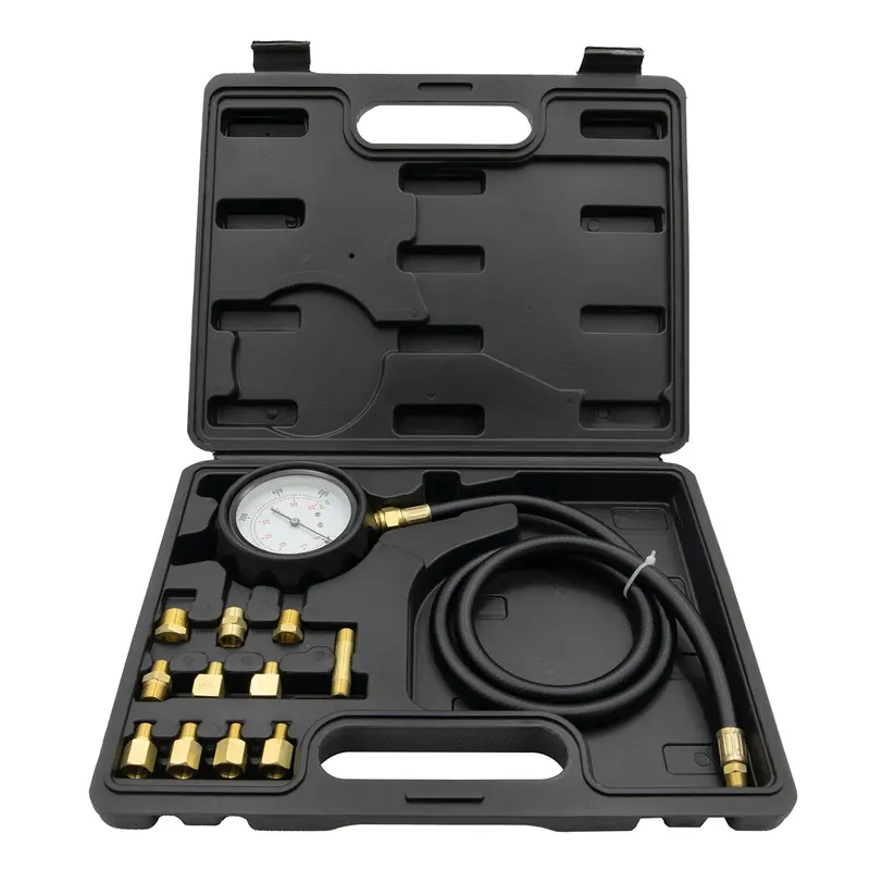 Non Perdere Kit di tester per la pressione dell‘olio motore e dell‘olio del cambio con adattatori 35 bar 12 pezzi