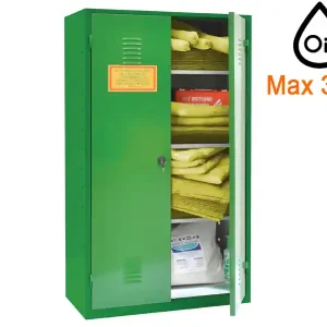 Affare Armadio sicurezza Carvel 730x400x1600mm con materiale assorbente prodotti chimici, 350lt
