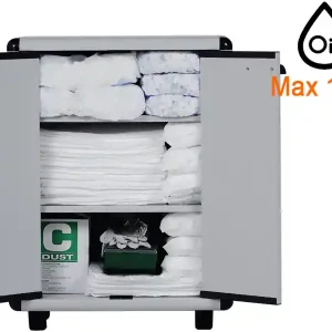 Promozione Armadio in plastica Carvel 680x390x880mm con materiale assorbente per olio, 133lt