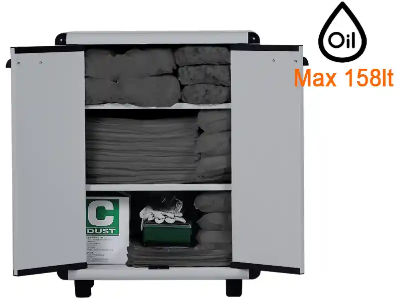 Più Venduto Armadio in plastica Carvel 680x390x880mm con materiale assorbente universale, 158lt
