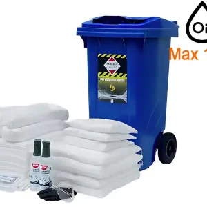 Bidone carrellato Carvel 480x560x935mm con materiale assorbente per olio, 124lt Bestseller
