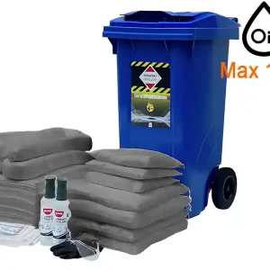 Bidone carrellato Carvel 480x560x935mm con materiale assorbente universale, 158lt Bestseller