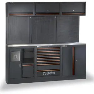 Arredo Beta C45PRO 2.0 AX per officina 2040x645x2000mm con piano di lavoro in acciaio Occasione