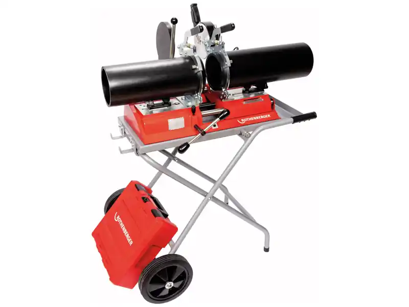 Rothenberger saldatrice testa a testa Roweld P160 Saniline con cavalletto per tubi plastica 40-160mm Offerta