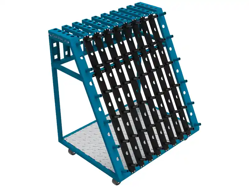 Carrello portautensili GPPH Trolley L 1000x800x1130mm per accessori tavoli saldatura, fori 28mm Must-Have