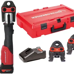 Affare Rothenberger pressatrice Romax 4000 AMPShare con batteria, caricabatterie e 3 ganasce U