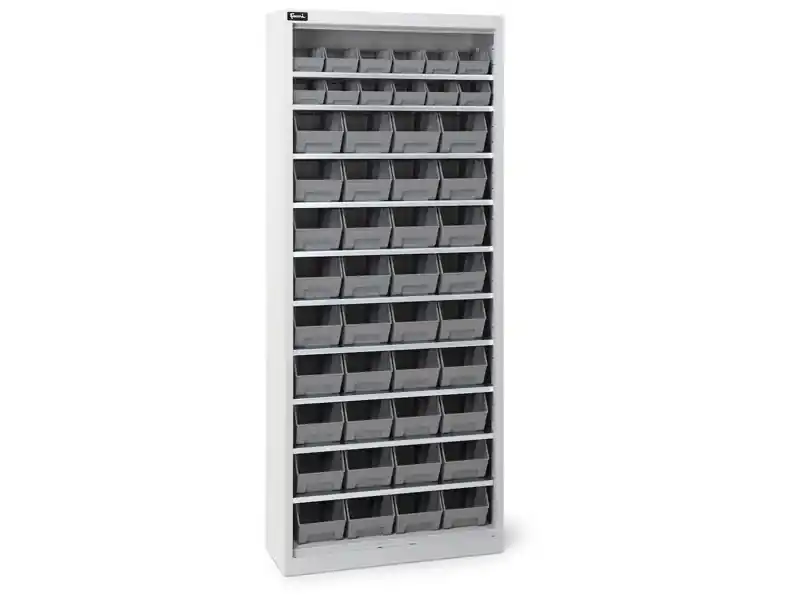 Prezzo Ridotto Armadio portaminuteria Fami Perfom AK 700x267x1651mm con 48 contenitori Picking Box Air