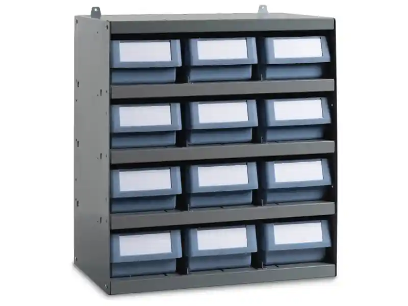Scaffale modulare a parete Fami 496x304x546mm con 5 ripiani e 12 cassette RK Box Classic Miglior Prezzo