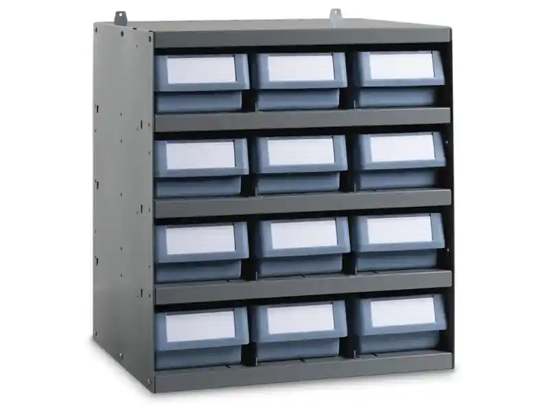Scaffale modulare a parete Fami 496x404x546mm con 5 ripiani e 12 cassette RK Box Classic Ordina Subito