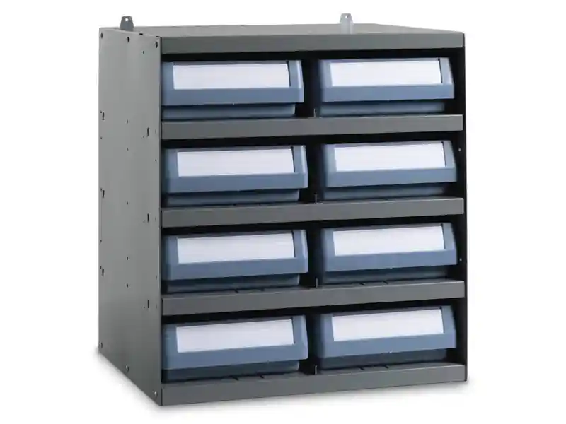 Affare Scaffale modulare a parete Fami 496x404x546mm con 5 ripiani e 8 cassette RK Box Classic