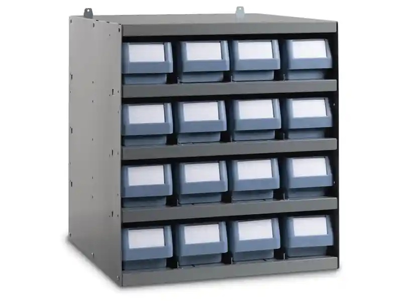 Novità Scaffale modulare a parete Fami 496x504x546mm con 5 ripiani e 16 cassette RK Box Classic