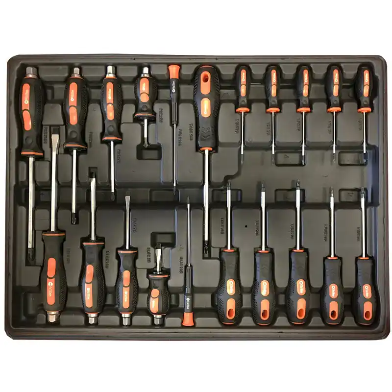 Offerta Lampo Modulo per carrelli portautensili 52x39 - Cacciaviti - 21 pezzi