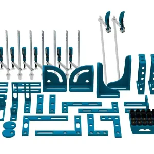 Ordina Subito Accessori di serraggio 64 pezzi per tavoli saldatura SteelMax GPPH, fori 28mm