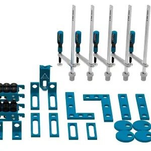 Accessori di serraggio 45 pezzi per tavoli saldatura SteelEco GPPH, fori 16mm Prezzo Conveniente