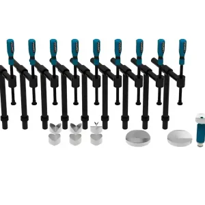 Ultimissimo Modello Accessori di serraggio tubi GPPH Mini da 20 pezzi per tavoli saldatura, fori 16-28mm