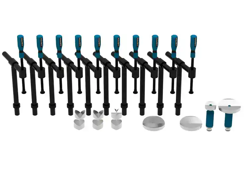 Ultimissimo Modello Accessori di serraggio tubi GPPH Mini da 20 pezzi per tavoli saldatura, fori 16-28mm