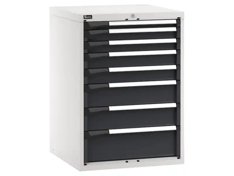 Di Tendenza Cassettiera Fami Master 714x726x1000mm bicolore con 8 cassetti ad estrazione telescopica