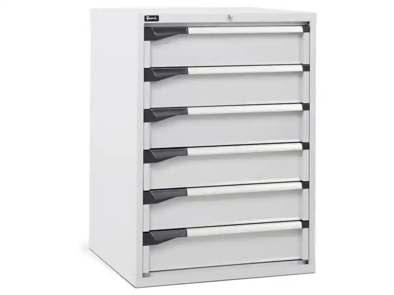 Cassettiera per industria Fami Master DE 714x726x1000mm grigio con 6 cassetti, 2000Kg Prezzo Scontato