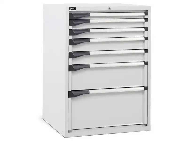 Acquista Ora Cassettiera per industria Fami Master DE 714x726x1000mm grigio con 7 cassetti, 2000Kg