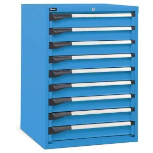 Super Prezzo Cassettiera per industria Fami Master DE 714x726x1000mm blu con 9 cassetti, 2000Kg