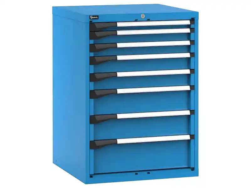 Cassettiera Fami Master 714x726x1000mm blu con 8 cassetti ad estrazione telescopica Esclusivo