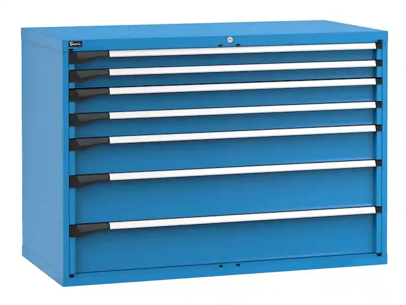 Cassettiera Fami Master 1428x726x1000mm blu con 7 cassetti ad estrazione telescopica Must-Have