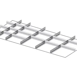 A Buon Prezzo Divisori metallici 20 elementi per cassettiere Fami Master 1428x726 mm, frontale 75mm