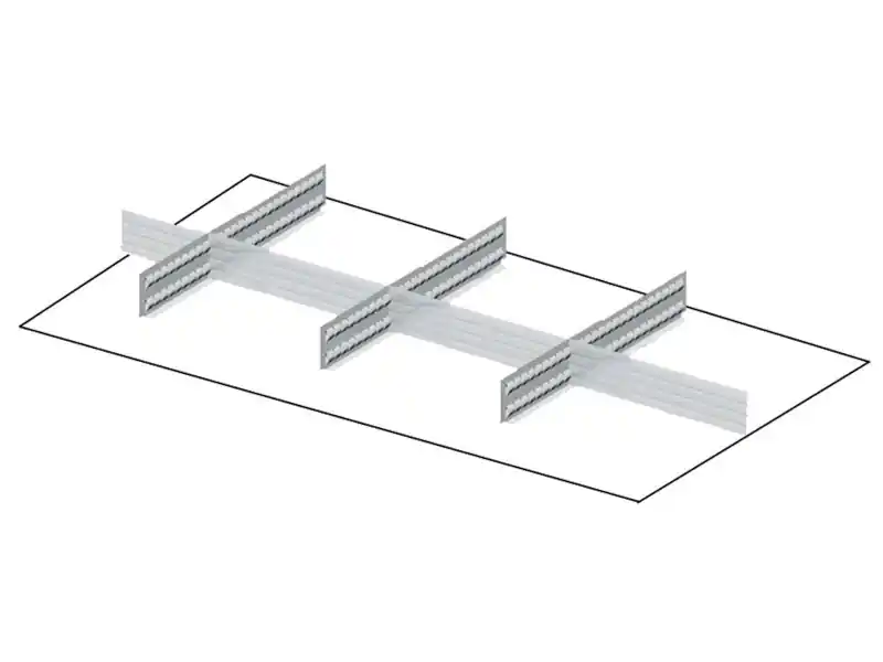 Suddivisori metallici 7 elementi per cassetti armadi Fami Perfom 64x27EH, frontale 100mm Must-Have