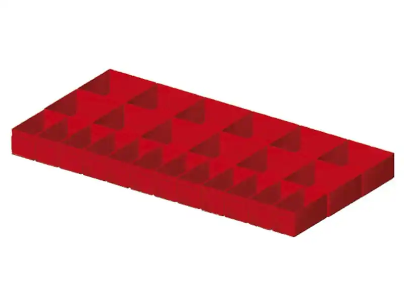 Suddivisori 24 elementi per cassetti armadi Fami Perfom 54x27EH, frontale 100/125mm Esclusivo