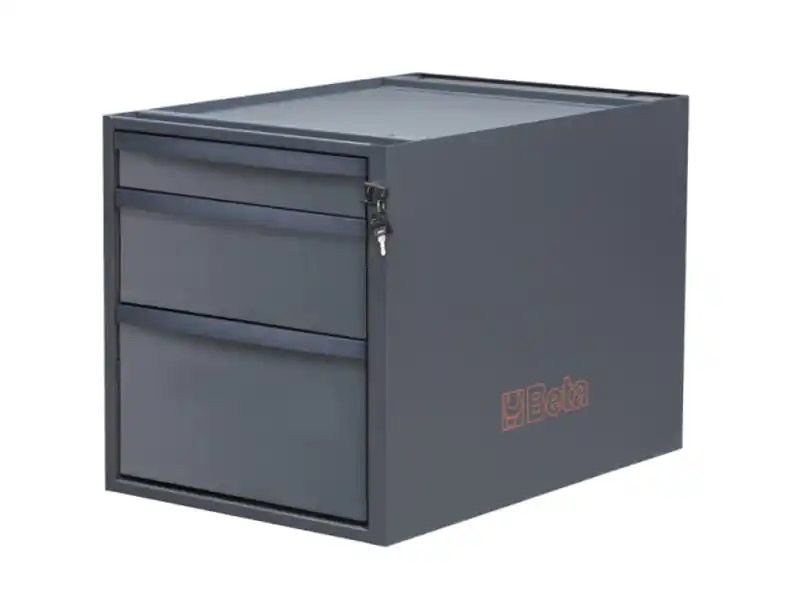 Vendita Finale Cassettiera a 3 cassetti Beta C58CSH/A 3C antracite per banchi componibili C58BC