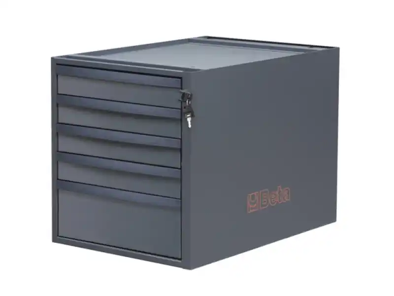 Cassettiera a 5 cassetti Beta C58CSH/A 5C antracite per banchi componibili C58BC Sconto