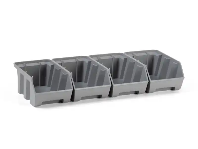 Direttamente Dal Produttore Set 4 contenitori Fami Picking Box Air 108x173x76mm per pareti forate portautensili