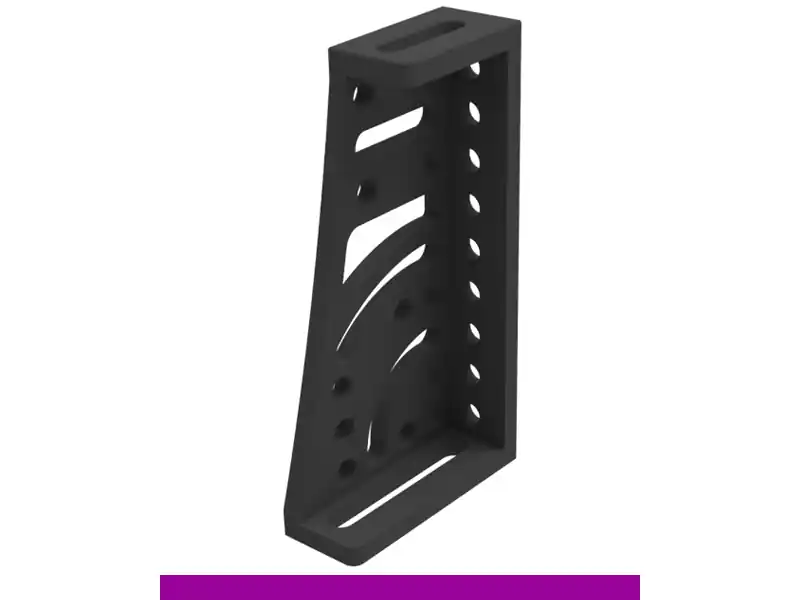 Popolare Squadra di battuta 270x500x175x100mm sinistra SteelExpert GPPH, spessore 25mm, fori 28mm