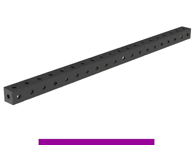 Blocco di collegamento 2000x100x100mm SteelExpert GPPH fori 28mm Subito Disponibile