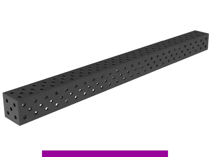 Occasione Imperdibile Blocco di collegamento 3000x200x200mm SteelExpert GPPH fori 28mm griglia diagonale