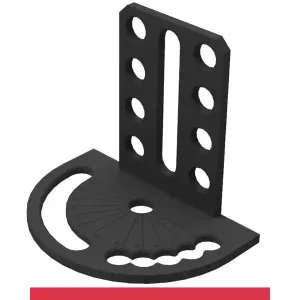 Acquista Ora Goniometro spaziale 180x260x225mm sinistro SteelMax GPPH, spessore 15mm, fori 28mm